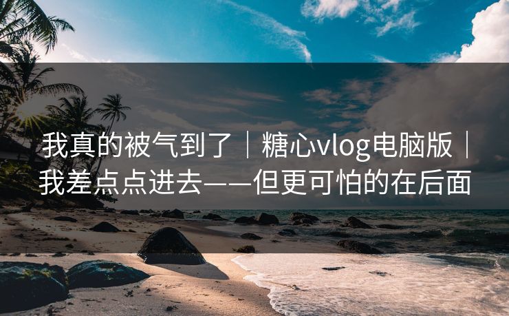 我真的被气到了|糖心vlog电脑版|我差点点进去——但更可怕的在后面 我真的被气到了|糖心vlog电脑版|我差点点进去——但更可怕的在后面